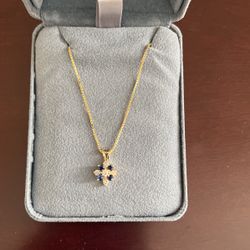 Sapphire & Diamond Pendant 