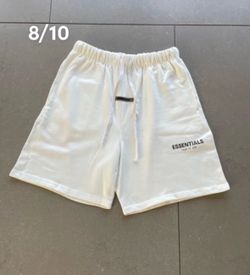 NEW Essentials Fear of God Men's White Athletic Shorts
