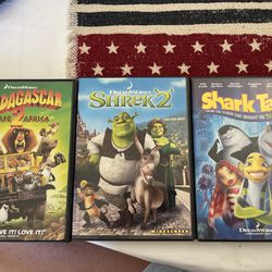 3 DreamWorks DVD Movies  Thumbnail