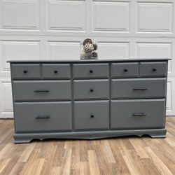 Gorgeous Refinished 9 Drawer Solid Wood Dresser