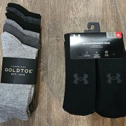Selling less than retail price, Brand New, Under Armour, never worn, unisex socks, size 8 - 13
