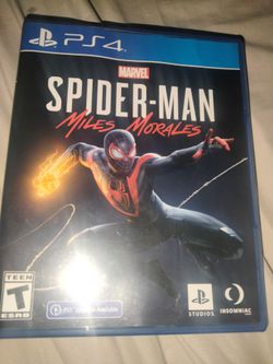 Miles morales spiderman game for ps4