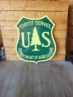 US Forest Service Department of Agriculture Metal Sign 12"×14"