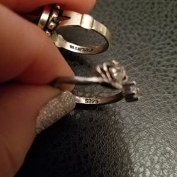 Marked 925 Sterling silver Vintage Rings