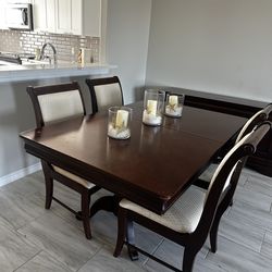 Solid Wood Dining Room Set – Made in USA – $120 (Must Go!)