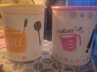 Vintage Tupperware Mexico Pantry Canister Set