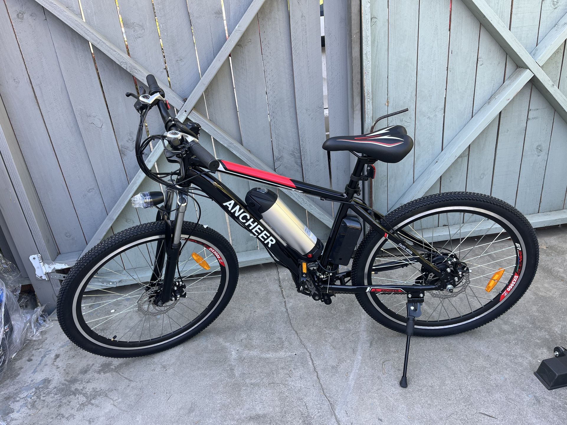 Ancheer - 350W Electric Mountain Bike Ebike 26 Inch Electric Bicycle for Adults, 20 MPH with 8/12.5ah Detachable Battery, Professional 21 Speed Gear