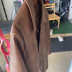 Men’s size Large Leather Jacket $50