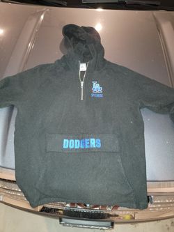 Womens PINK Dodgers Sweater-zipup