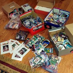  90s Baseball, Football, Soccer Trading Cards