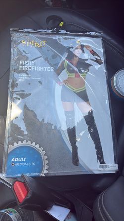 Spirit Fiery Firefighter Halloween Costume Medium