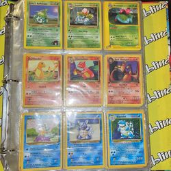 All original Pokémon cards from the 90s