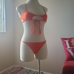 Orange Bikini Swimsuit 