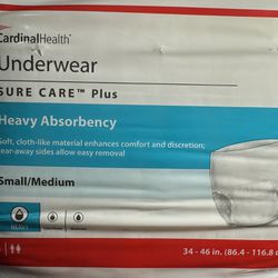 Brand New Adult Underwear - Heavy Absorbency, Small/Medium, 25-Pack