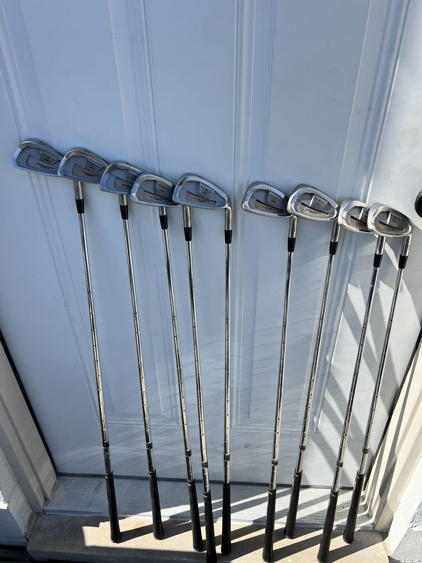 Mizuno T-ZOID T3 Oversize Titanium Insert Right handed TT Lite steel Uniflex 2-PW Iron set