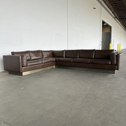 MCM Leather Sectional Sofa -Delivery Available