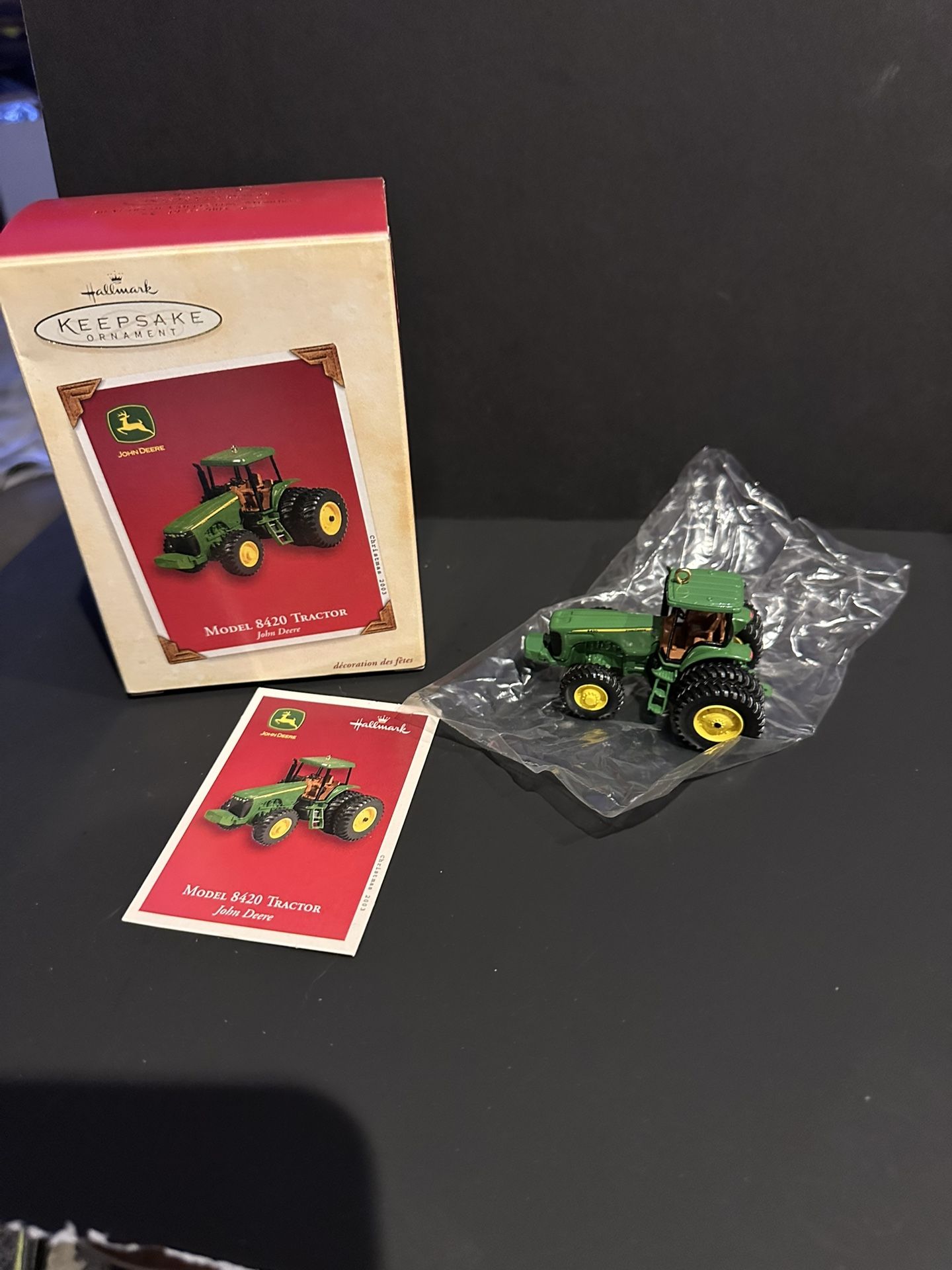 Hallmark Christmas Ornament John Deere 2003 8420 Tractor 