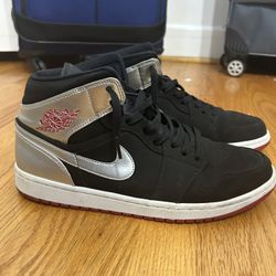 Nike Air Jordan 1 Mid Johnny Kilroy Black Red/Silver Size 11 