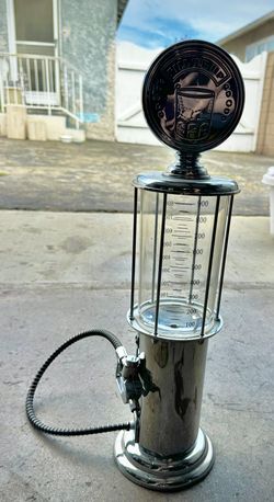 Vintage Gas Pump Liquor Dispenser | Home Bar Decor