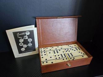 Vintage Pacific Game Co. Double Six Domino Set With Instructions