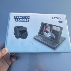 WOLFANG 1080P Baby Car Camera: USB-C Plug and Play, Easy Setup, 5 Inch Screen for Car Baby Monitor with Night Vision Camera, Wide Clear View for Back 