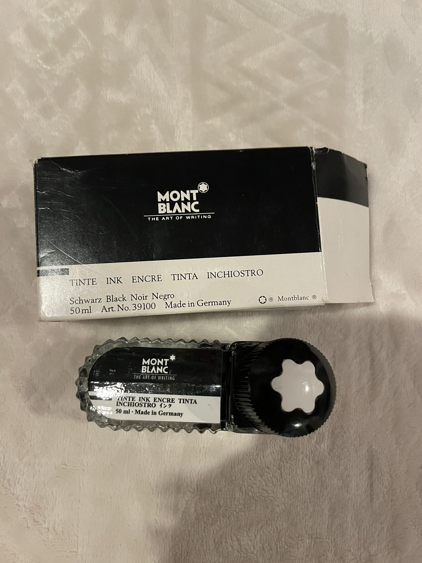 Montblanc Vintage Tinte Ink Encre Tinta Inchiostro 50 ml glass inkwell
