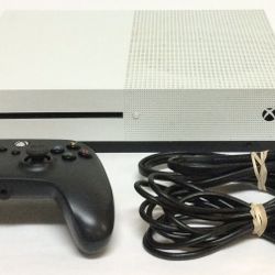 1TB White Xbox One S Game System (Signs Of Wear) Few Scratches 