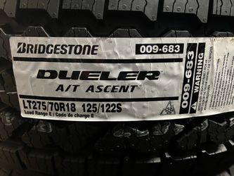 LT 275/70r18 new Bridgestone tires Load E LT275/70/18 Llantas Nuevas de Carga