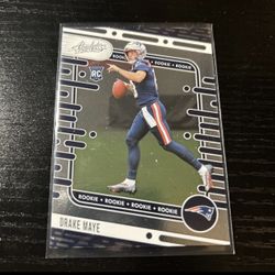 Drake Maye 2024 Panini Absolute #103 Base Rookie Card RC Patriots