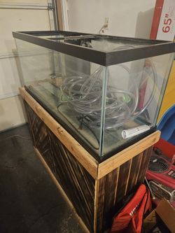 Aquarium And Custom Built Stand