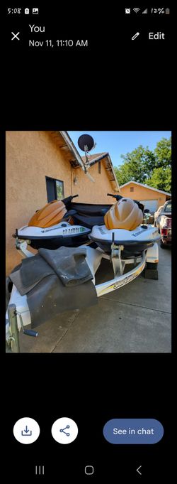 Two Jet Skis Plus Trailer