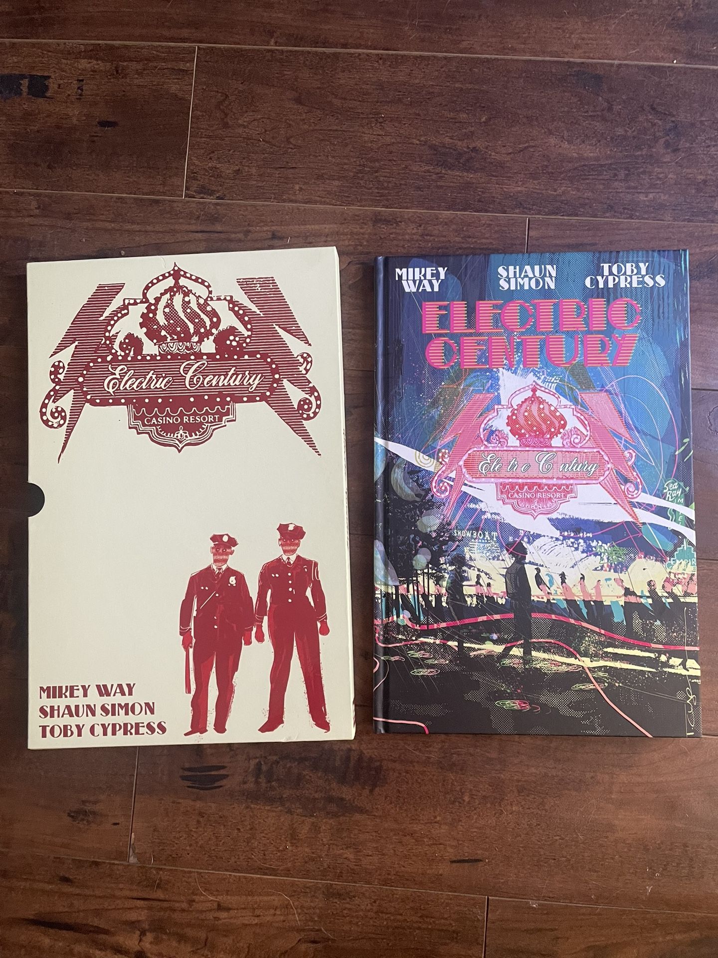 Hardcover Comic Book Graphic Novel Electric Century Signed By Mikey Way
