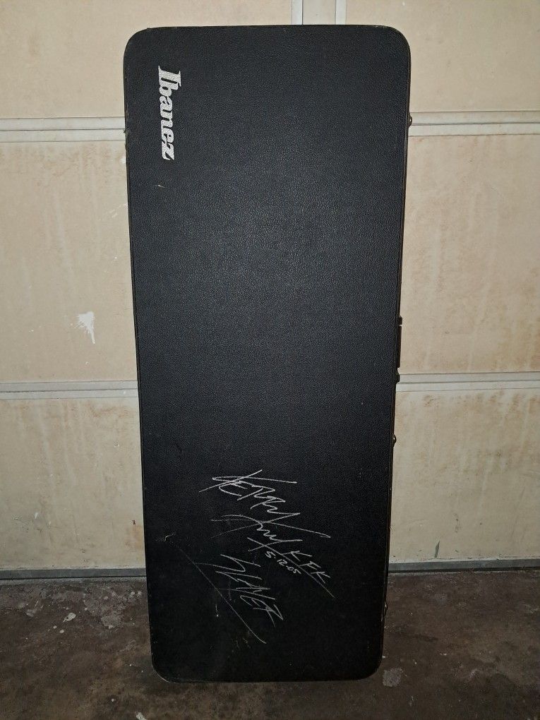Hard-shell Ibanez Guitar Case Signed by Kerry King from Slayer