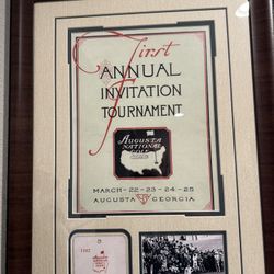 🏌️‍♂️ Framed Augusta National / Masters 1934 Tournament Tribute – Historic Golf Display
