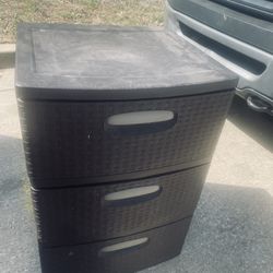 Plastics Storage 3 Drawers 