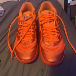 orange lamelo ball shoes (size 10)