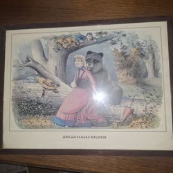 Vintage print of 1866 caricature art