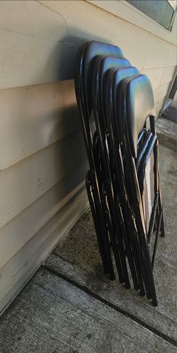 Four black chair.