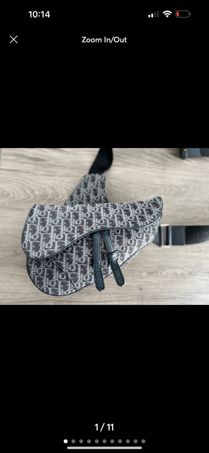Authentic Dior Saddle Bag