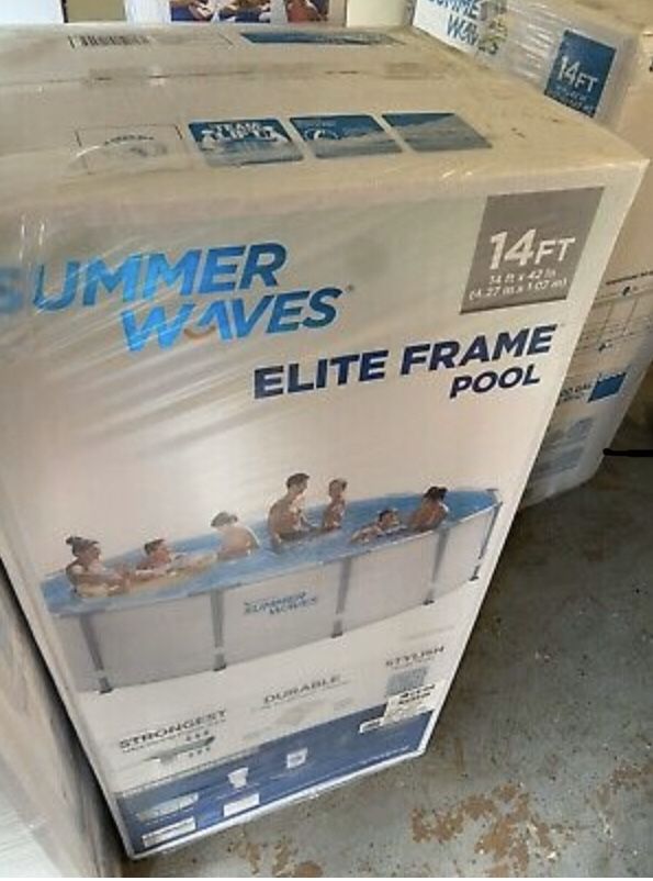 Summer waves 14 ft elite frame pool