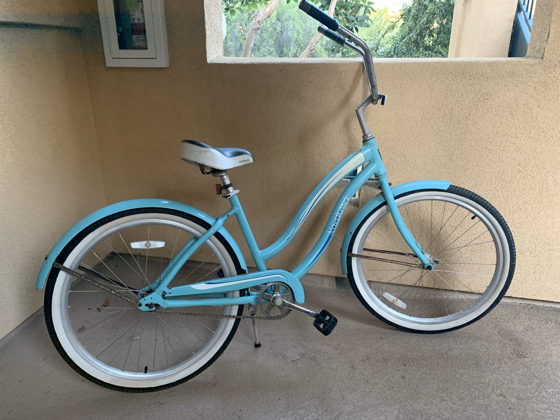 Northrock OC Beach Cruiser Bicycle 26" Light Blue