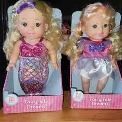 😉NEW  FAIRY TALE DREAM DOLLS.  PRESS THE CHEST AND THEY MAKE SEVERAL MAGICAL NOISES AND LAUGHS.  CHOICE