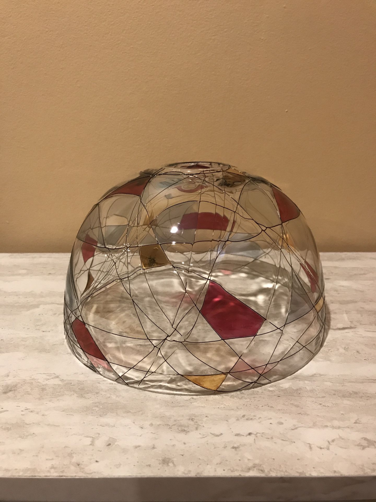 Partylite Candle Glass Lamp Shade