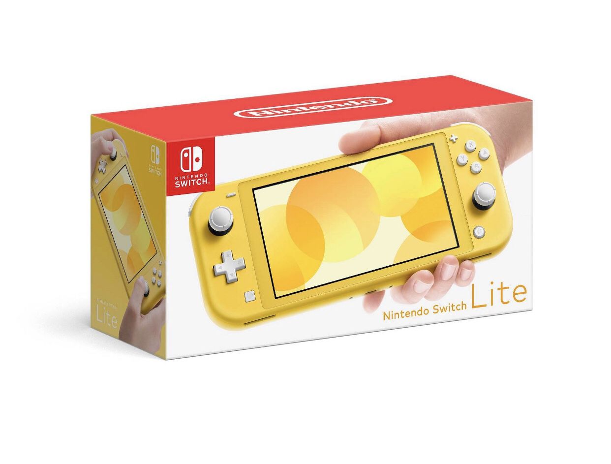 Nintendo switch lite yellow new