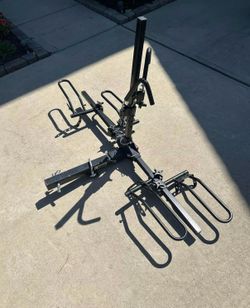 Hitch bike rack for 2 bikes