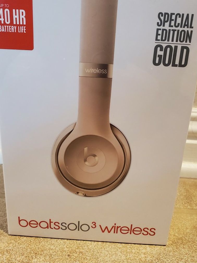 Beats Solo 3 Wireless Headphones Gold