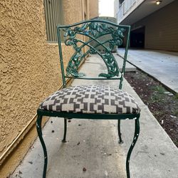 6 Iron Patio Chairs