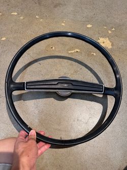 Datsun 521 OEM Steering Wheel & Horn Button