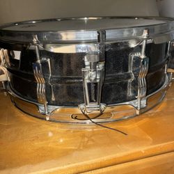 Rare 90s  5” x 14” Black Galaxy Acrolite Snare Drum