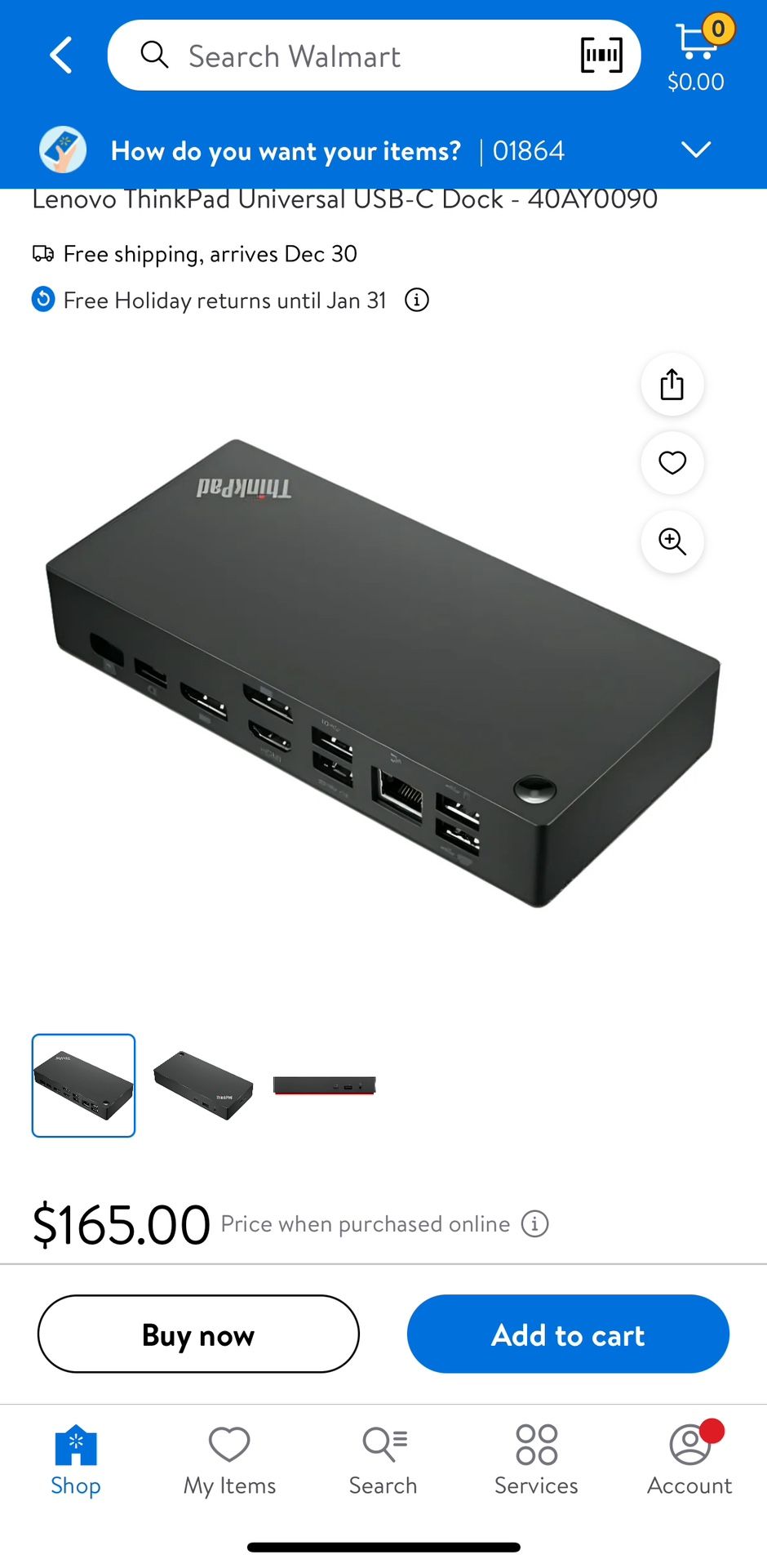 Lenovo think pad Universal USB -C Dock
